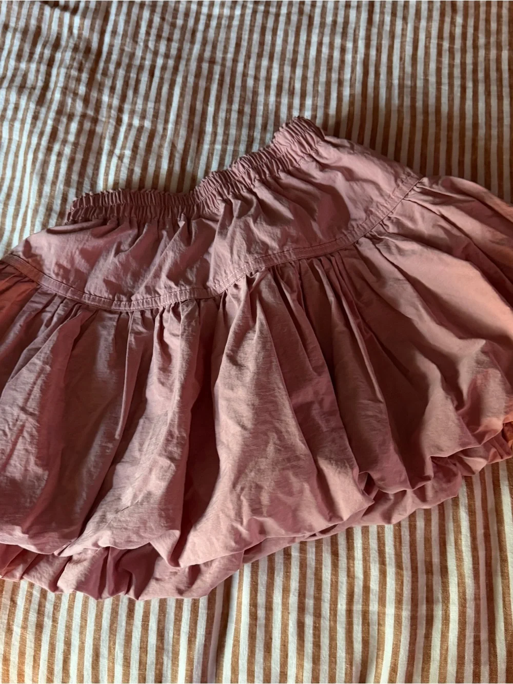 Women's Pink Bubble Mini Skirt